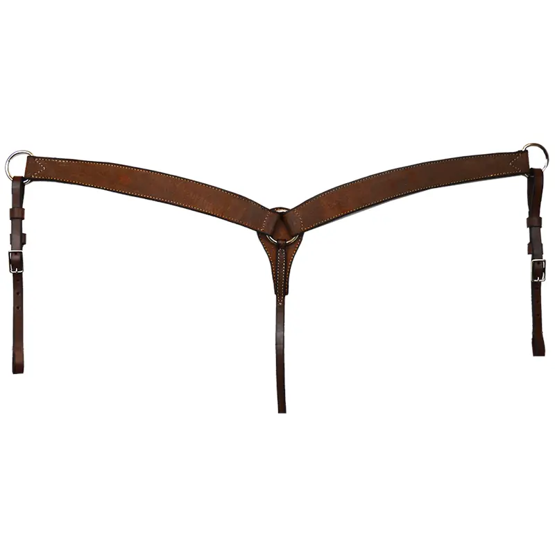 1 3/4" Breast Collar Oiled Rough Out Leather 1