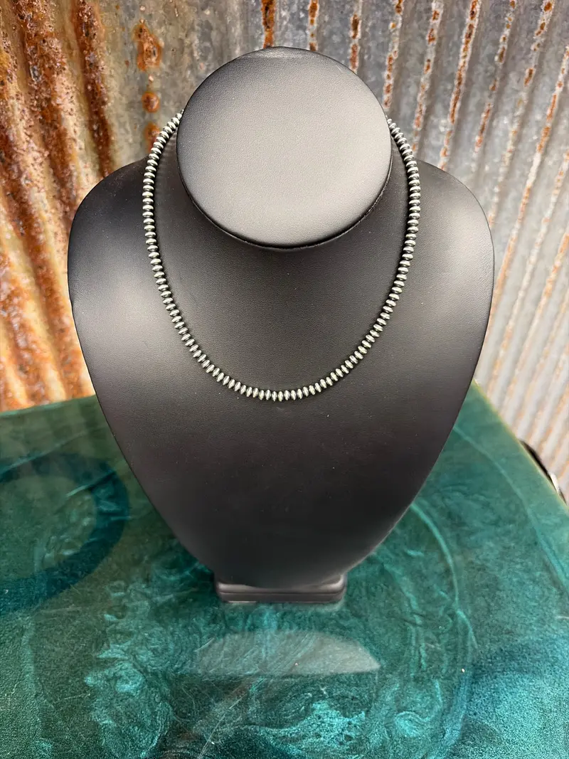 16" 4.5Mm Disc Navajo Pearl Necklace 1