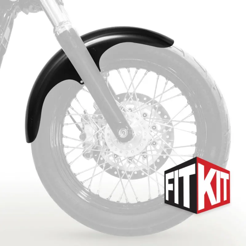 19" Tire Hugger Front Fender Fit Kit For Harley-Davidson® 2006-2017 Dyna And 2018-2026 Softail Street Bob 2