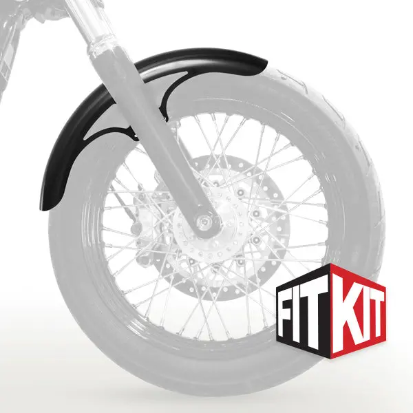 19" Tire Hugger Front Fender Fit Kit For Harley-Davidson® 2006-2017 Dyna And 2018-2026 Softail Street Bob 5