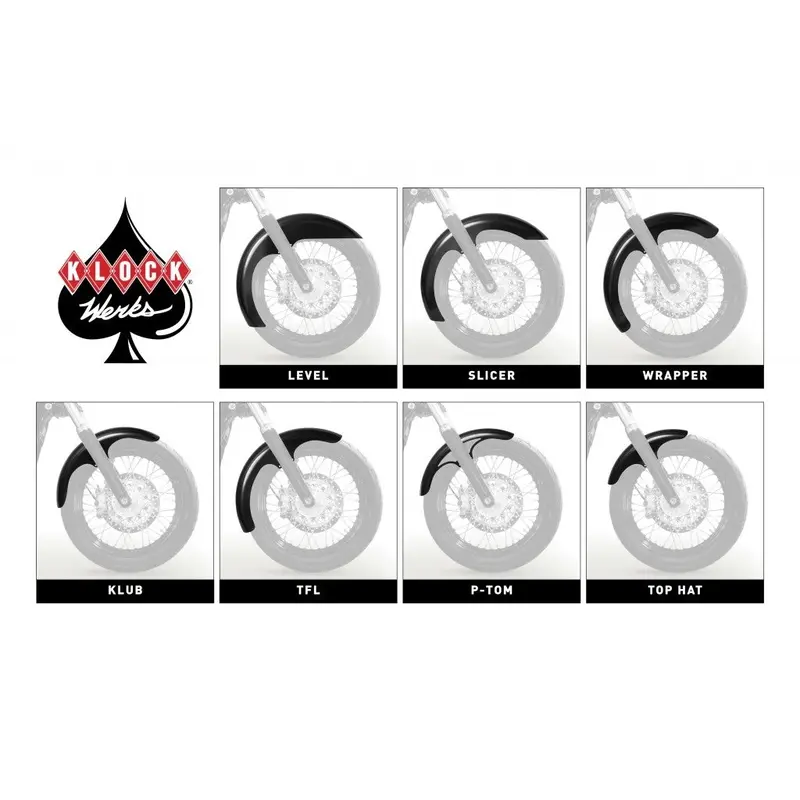 19” Tire Hugger Front Fender Fit Kit For Harley-Davidson® 2018-2023 Softail Low Rider 3