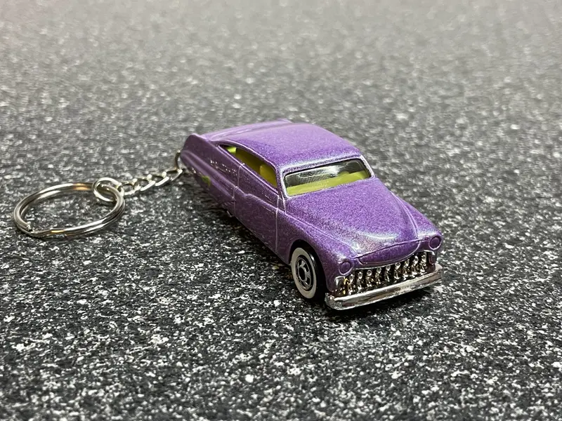 1950 Mercury Lead Sled Lowrider Keychain Matchbox Hot Wheels Car 1