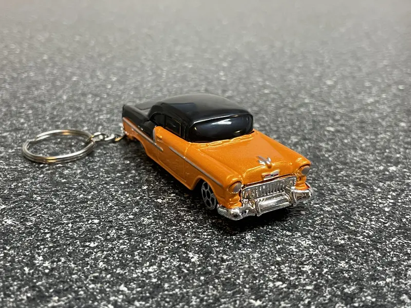 1955 Chevy Belair Coupe Hot Rod Keychain Diecast Car Hot Wheels Matchbox 1
