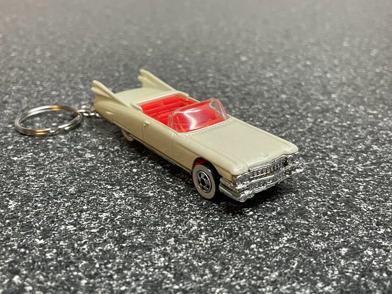 1959 Cadillac Coupe Deville Convertible Keychain Diecast Car Matchbox Hot Wheels 1
