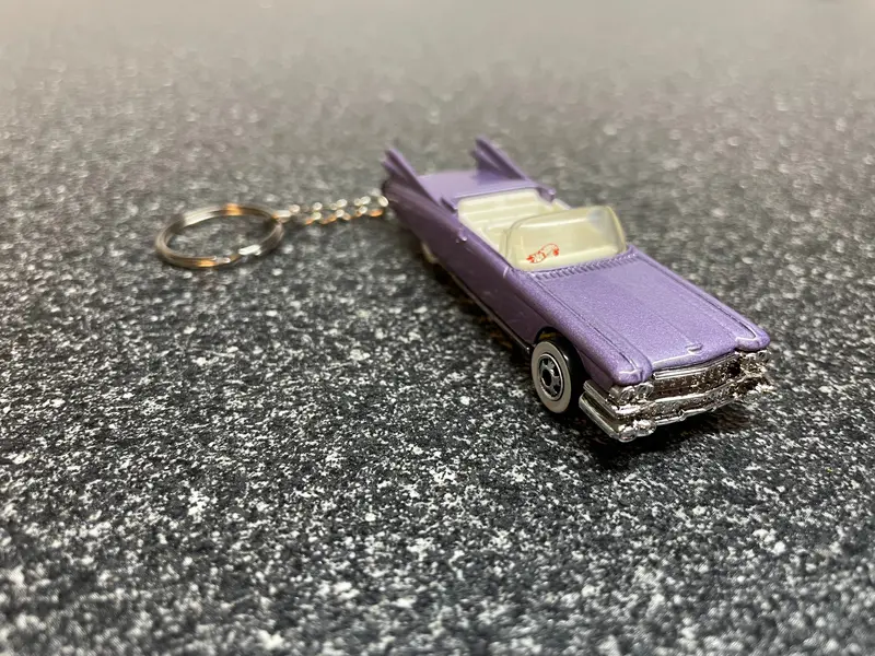 1959 Cadillac Coupe Deville Convertible Keychain Hot Wheels Matchbox 1