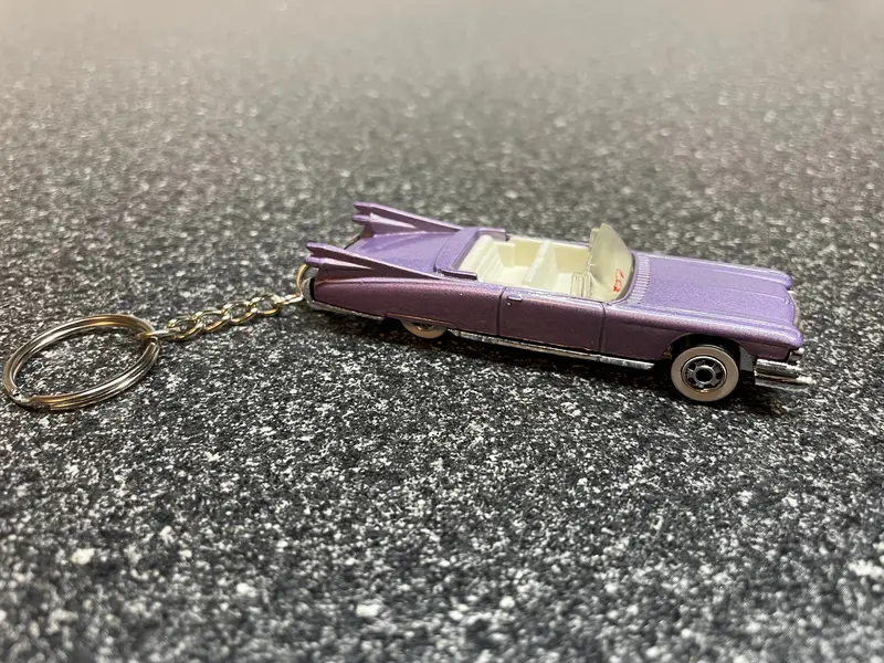 1959 Cadillac Coupe Deville Convertible Keychain Hot Wheels Matchbox 2