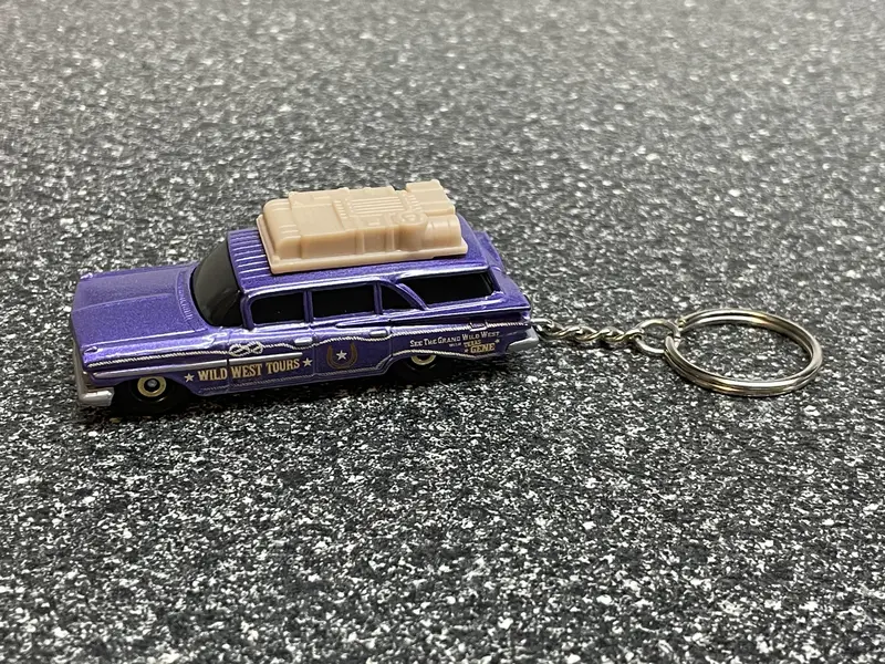 1959 Chevy Station Wagon Keychain Diecast Car Hot Wheels Matchbox 59 2