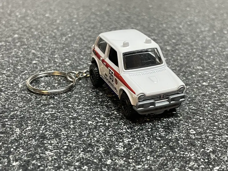 1970 Honda N600 Off Road Keychain Diecast Car Hot Wheels Matchbox 1