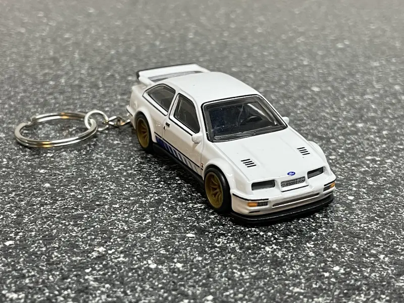 1987 Ford Cosworth Serra Escort Rs Keychain Hot Wheels 1
