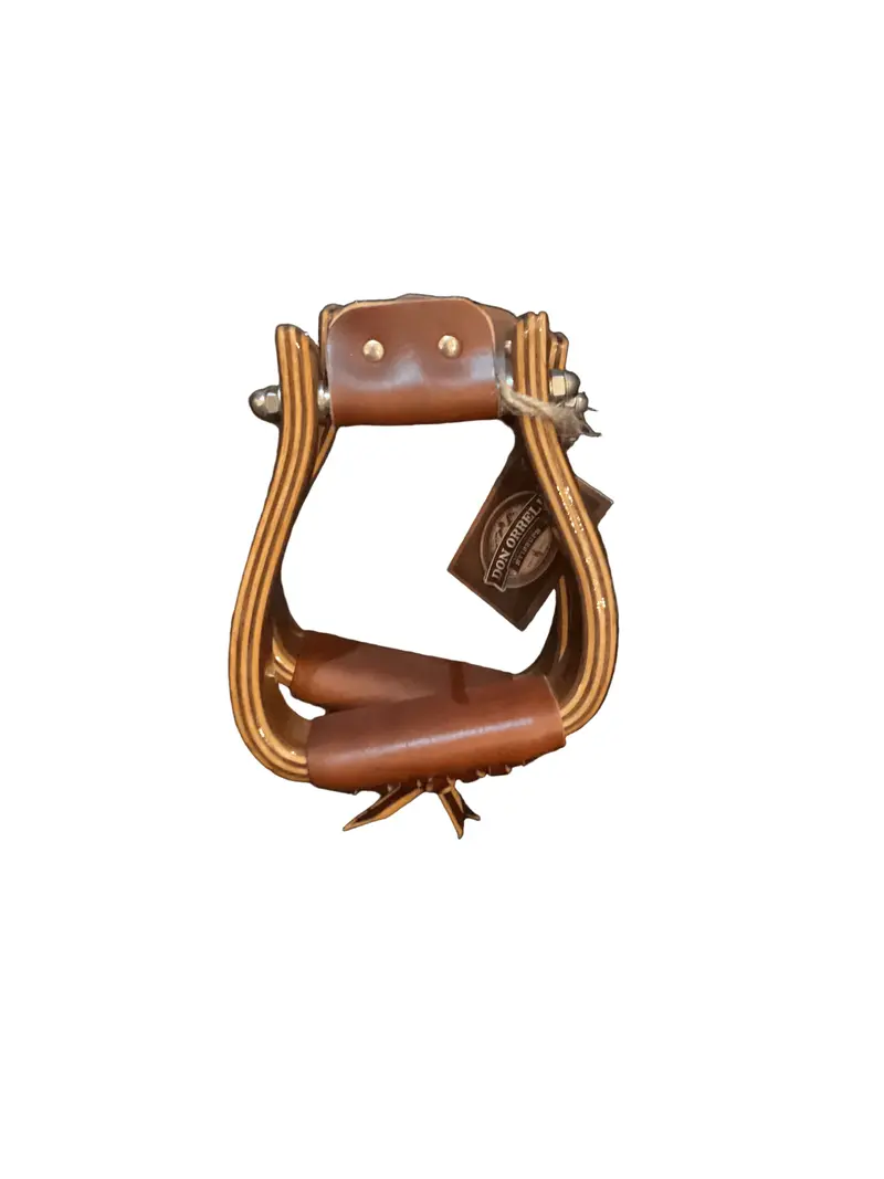 2" Walnut Angled Flat Bottom Stirrup 1