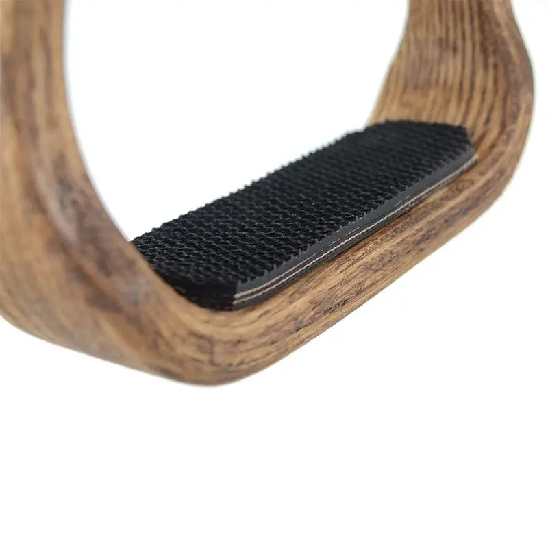 2" Walnut Barrel Racer Stirrup 1