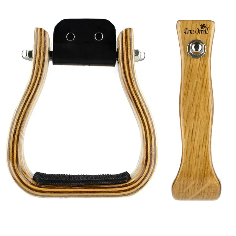 2" White Oak Barrel Racer Stirrup 1