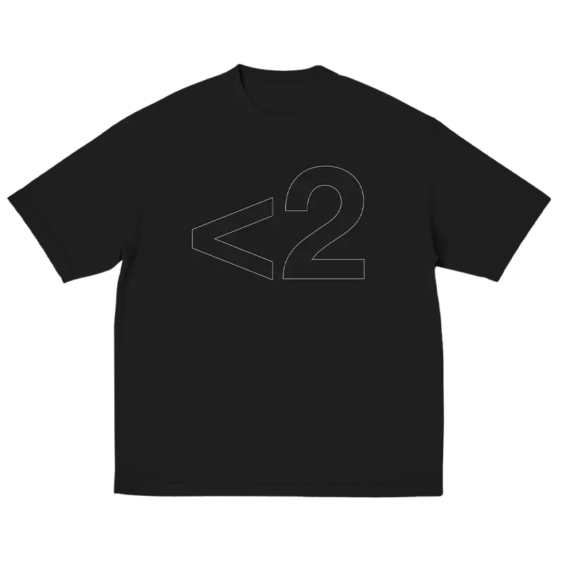 2H Black Dateback Tee 1