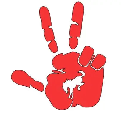 2X Ford Bronco 3 Finger Hand Wave Vinyl Decal Sticker Multiple Colors Available 4