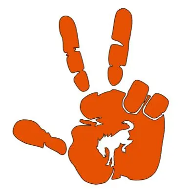 2X Ford Bronco 3 Finger Hand Wave Vinyl Decal Sticker Multiple Colors Available 6