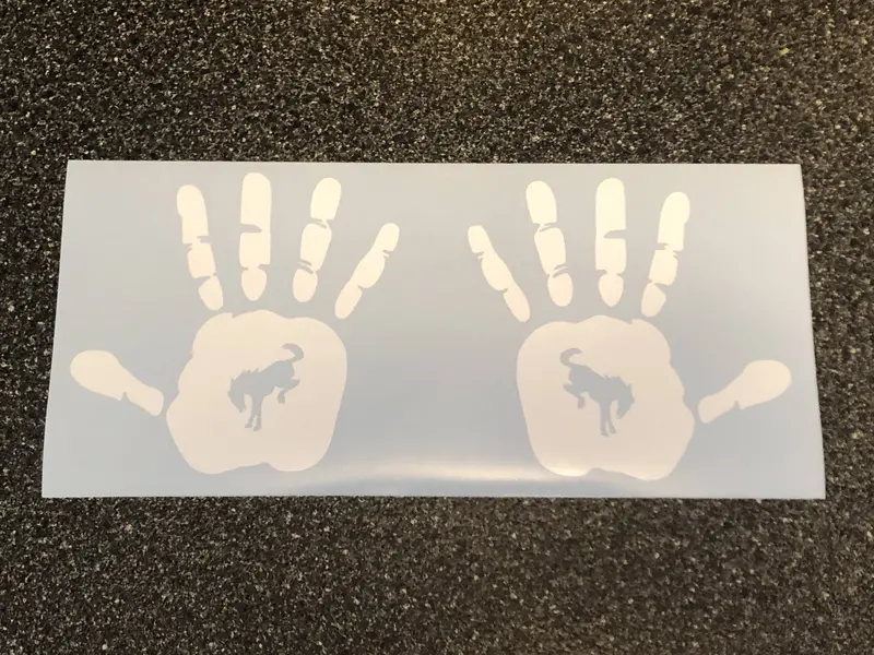 2X Ford Bronco Hand Wave Vinyl Decal Sticker Multiple Colors Available 2