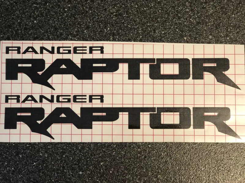 2X Ford Ranger Raptor Logo Vinyl Decal Sticker 24" Or 12" 2