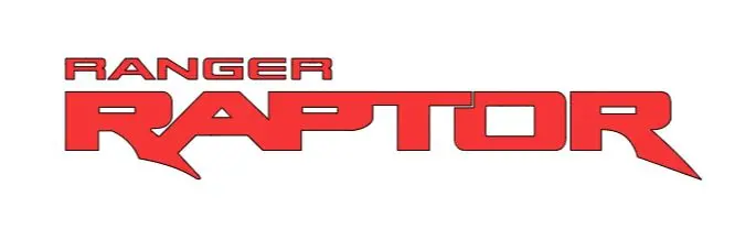 2X Ford Ranger Raptor Logo Vinyl Decal Sticker 24" Or 12" 9