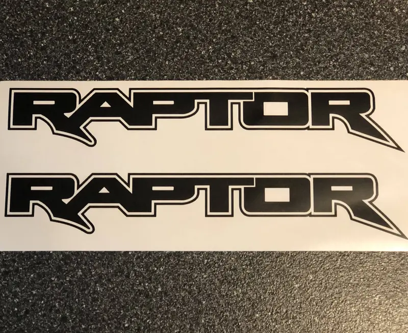 2X Ford Raptor  Logo Vinyl Decal Sticker 24" Or 12" 1