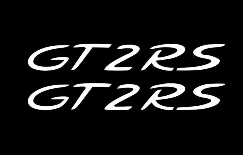 2X Gt2rs Logo Vinyl Sticker Decal 4" 6" 8" 10" 12" 16" 20" 24" Colors 1