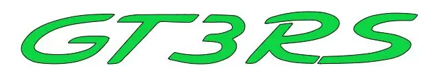 2X Gt3rs Logo Vinyl Sticker Decal 4" 6" 8" 10" 12" 16" 20" 24" Colors 6