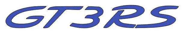 2X Gt3rs Logo Vinyl Sticker Decal 4" 6" 8" 10" 12" 16" 20" 24" Colors 6