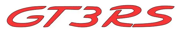 2X Gt3rs Logo Vinyl Sticker Decal 4" 6" 8" 10" 12" 16" 20" 24" Colors 7