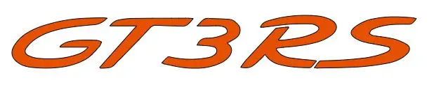 2X Gt3rs Logo Vinyl Sticker Decal 4" 6" 8" 10" 12" 16" 20" 24" Colors 7