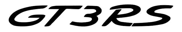 2X Gt3rs Logo Vinyl Sticker Decal 4" 6" 8" 10" 12" 16" 20" 24" Colors 8