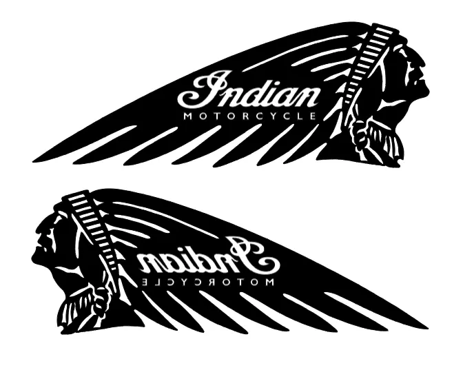 2X Indian Motorcycle Vinyl Sticker Decal 6" 8" 10" 12" 16" 20" 24" Colors Indian2 4