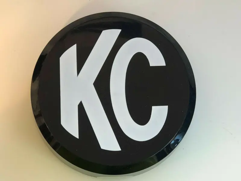 2X Kc Daylighter 5105 Hilites Logo Overlay Vinyl Decal Sticker 6" Light Cover 2