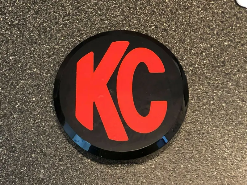 2X Kc Daylighter 5105 Hilites Logo Overlay Vinyl Decal Sticker 6" Light Cover 3