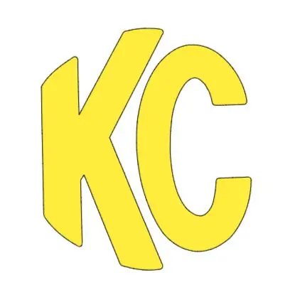 2X Kc Daylighter 5105 Hilites Logo Overlay Vinyl Decal Sticker 6" Light Cover 4