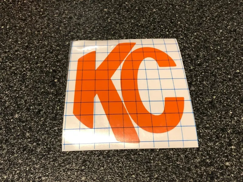 2X Kc Daylighter 5105 Hilites Logo Overlay Vinyl Decal Sticker 6" Light Cover 6