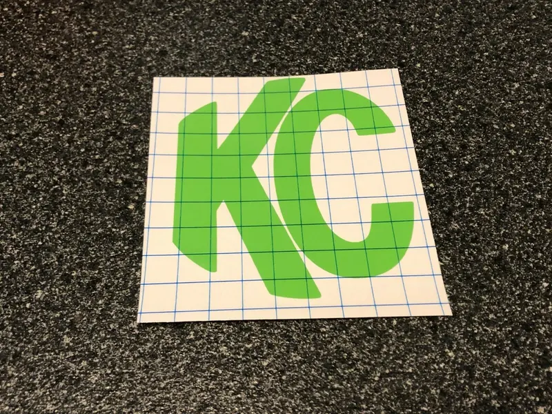 2X Kc Daylighter 5105 Hilites Logo Overlay Vinyl Decal Sticker 6" Light Cover 7
