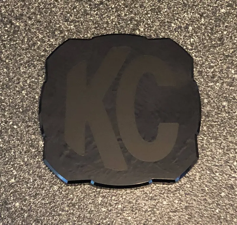 2X Kc Hilites Logo 5325 Flex Era 4 Overlay Vinyl Decal Sticker Light Cover 3