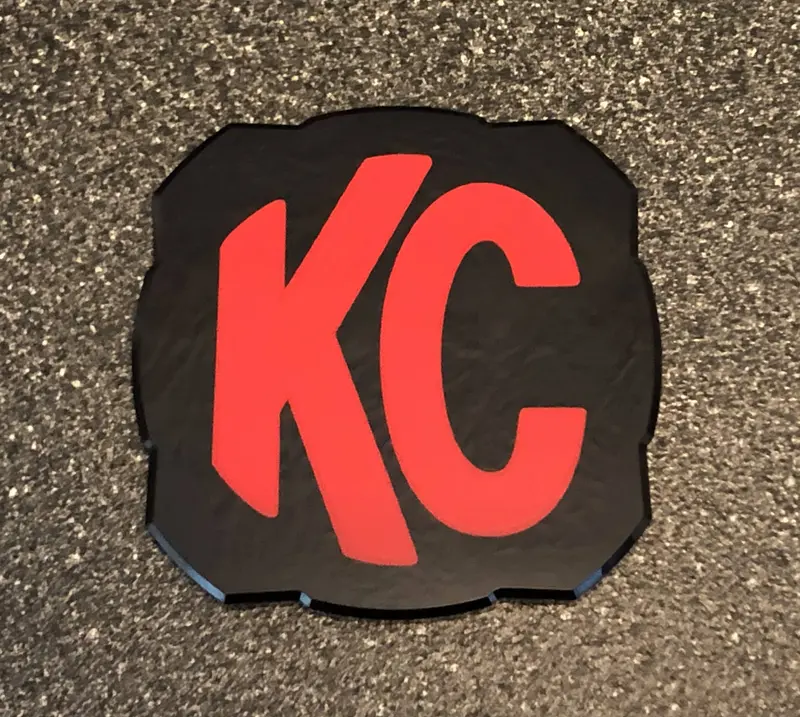2X Kc Hilites Logo 5325 Flex Era 4 Overlay Vinyl Decal Sticker Light Cover 4