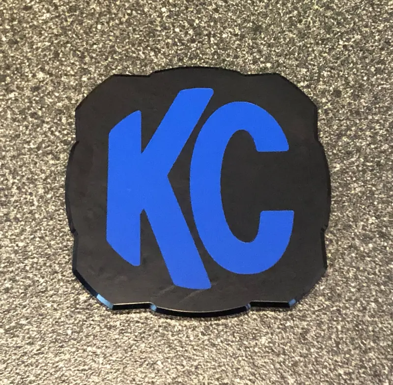 2X Kc Hilites Logo 5325 Flex Era 4 Overlay Vinyl Decal Sticker Light Cover 5