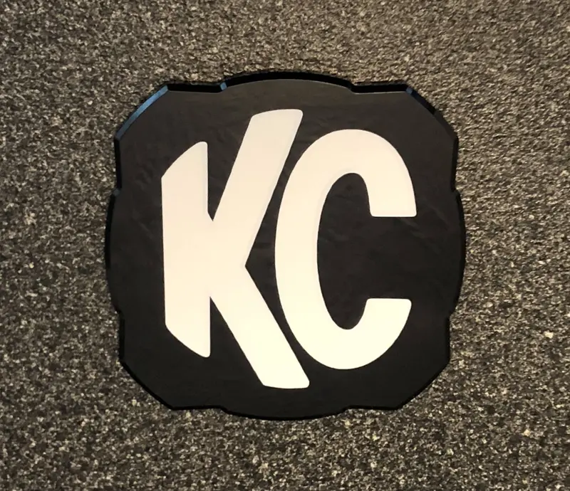 2X Kc Hilites Logo 5325 Flex Era 4 Overlay Vinyl Decal Sticker Light Cover 6