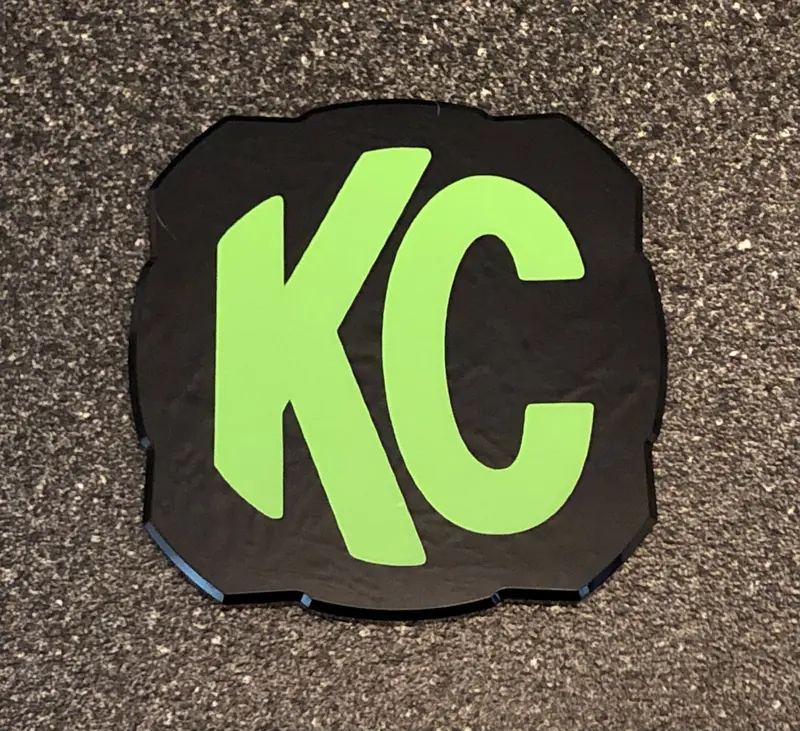 2X Kc Hilites Logo 5325 Flex Era 4 Overlay Vinyl Decal Sticker Light Cover 7