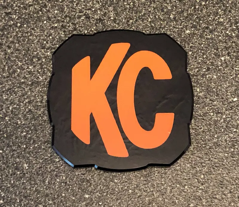 2X Kc Hilites Logo 5325 Flex Era 4 Overlay Vinyl Decal Sticker Light Cover 7