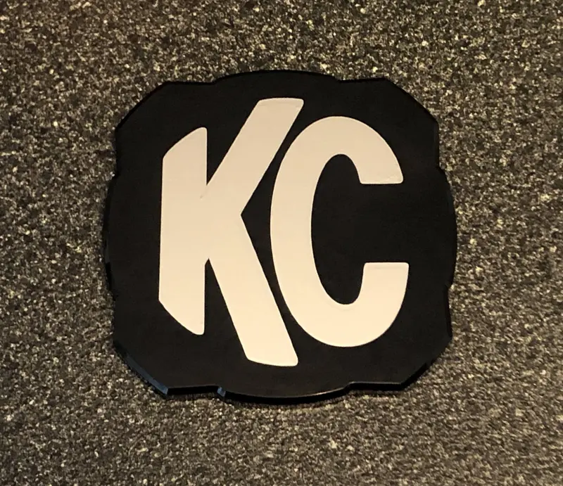 2X Kc Hilites Logo 5325 Flex Era 4 Overlay Vinyl Decal Sticker Light Cover 8