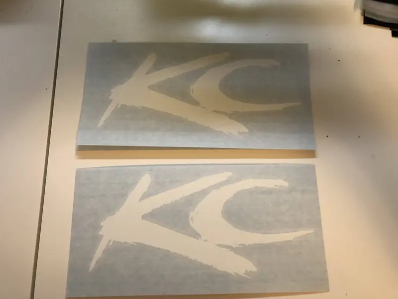 2X Kc Retro Splash Vinyl Decal White 6.25" X 3" 1