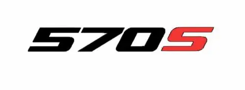 2X Mclaren 570S Logo Vinyl Sticker Decal 4" 5" 6" 8" 10" 12" 16" 20" 24" 28" 32" Colors 1