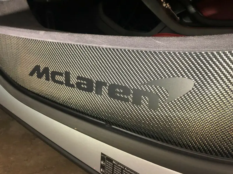 2X Mclaren Carbon Tub Door Sill Logo Vinyl Sticker Decal Mp4-12C 650S 675Lt 1