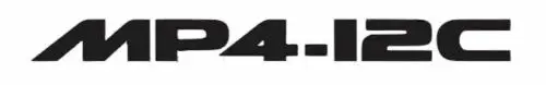 2X Mclaren Mp4-12C Logo Vinyl Sticker Decal 4" 6" 8" 10" 12" 16" 20" 24" 30" Multiple Colors 2