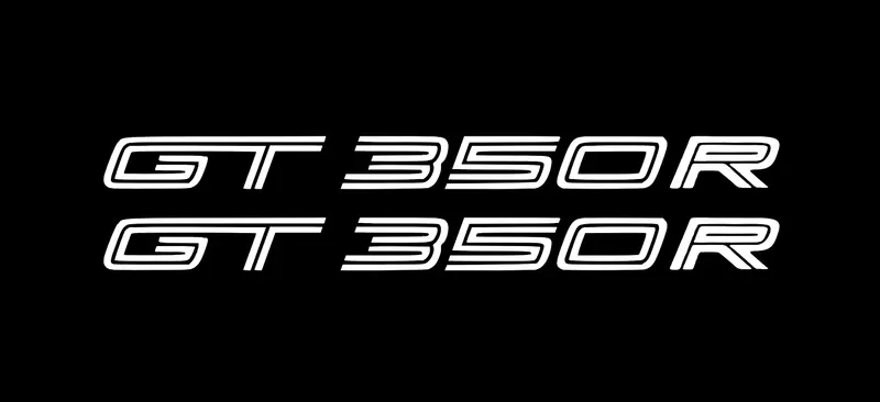 2X Shelby Gt350r Logo Vinyl Sticker Decal  6" 8" 10" 12" 16" 20" 24" 28" 32" 36" 40" Colors 1