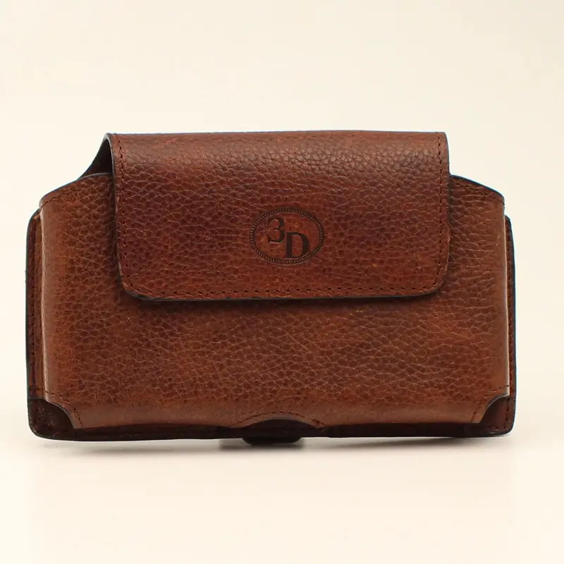 3D Belts Textured Dark Brown Phone Case 1