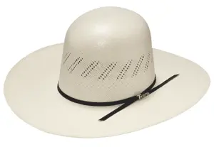 4.25" Open/Flat Shantung Twister Straw Hat 1