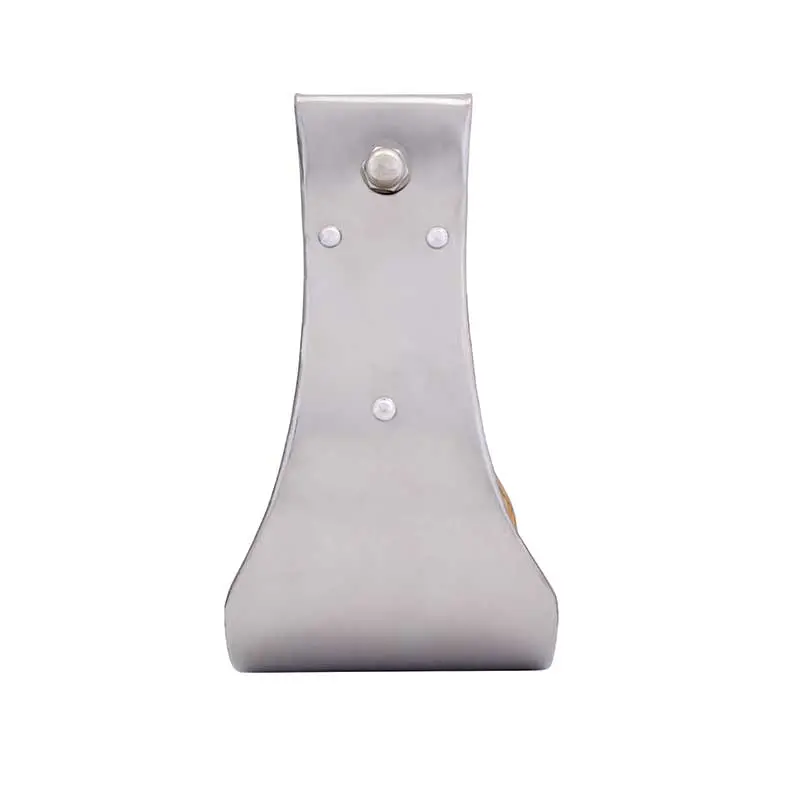 4" Stainless Steel Covered Wooden Stirrups 2